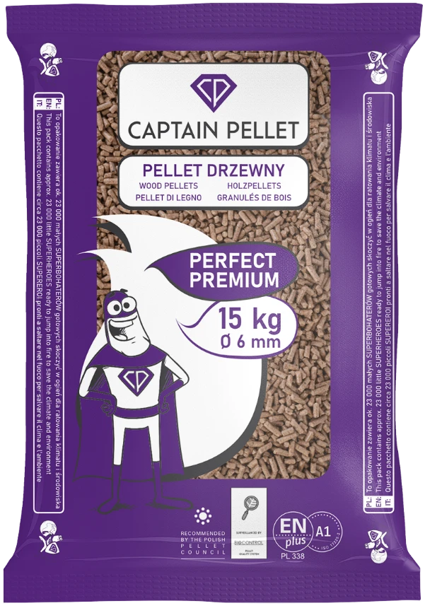 CP Perfect Premium - pellet drzewny 6mm, ENplus A1 ID-No.: PL 338